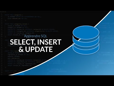 Apprendre et maitriser SQL SELECT UPDATE INSERT