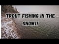 Awesome Snow Day Fishing For Trout In Southern Utah S Yankee Medows