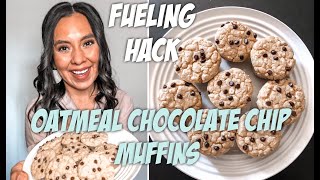 OATMEAL CHOCOLATE CHIP MUFFINS/OPTAVIA Fueling Hack 🧁🍫