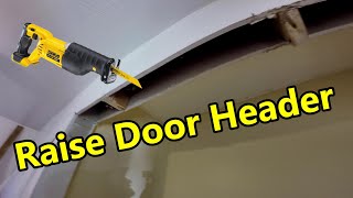 How to Raise a Closet Header to Fit Doors