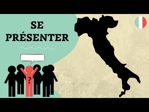 Apprendre l'Italien : SE PRÉSENTER