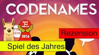 Codenames / Spiel des Jahres 2016 / Anleitung & Rezension / SpieLama