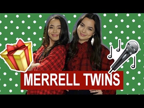 What I Want For Christmas - Merrell Twins (Lyrics Video)