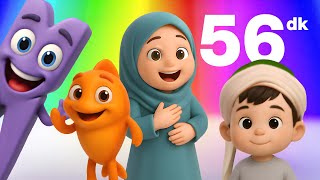 En Yeni 2025 Eğitici 🌙 İslami Şarkılar -  5 Şarkı ⏰ 56DK - Beni Allah Yarattı Çocuk Şarkıları