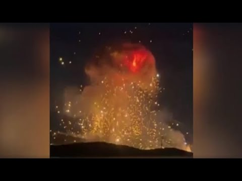 Video Thumbnail: Moment US strike sends massive fireball into sky over Iran’s Isfahan