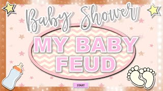 Baby Shower Friendly Feud Game - Virtual Party Baby Shower Games
