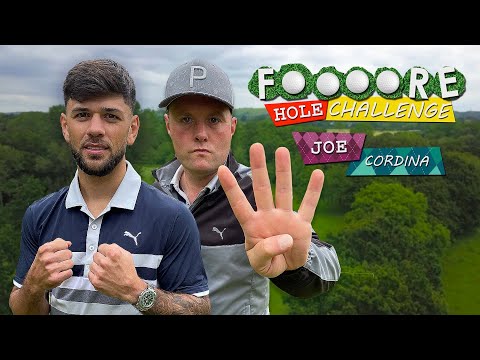 We Take on WORLD CHAMPION boxer JOE CORDINA 🥊👑| FOOOORE HOLE CHALLENGE 🏌️‍♂️