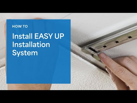 Install Ceiling Tiles Or Planks With EASY UP Track And Clip System