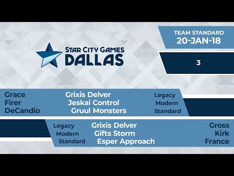 SCGDFW: Round 3 - Grace, Firer, Decandio vs Gross, Kirk, France | Standard