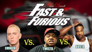 EMINEM vs. TWISTA vs. BUSTA RHYMES. Who&#39;s Faster?