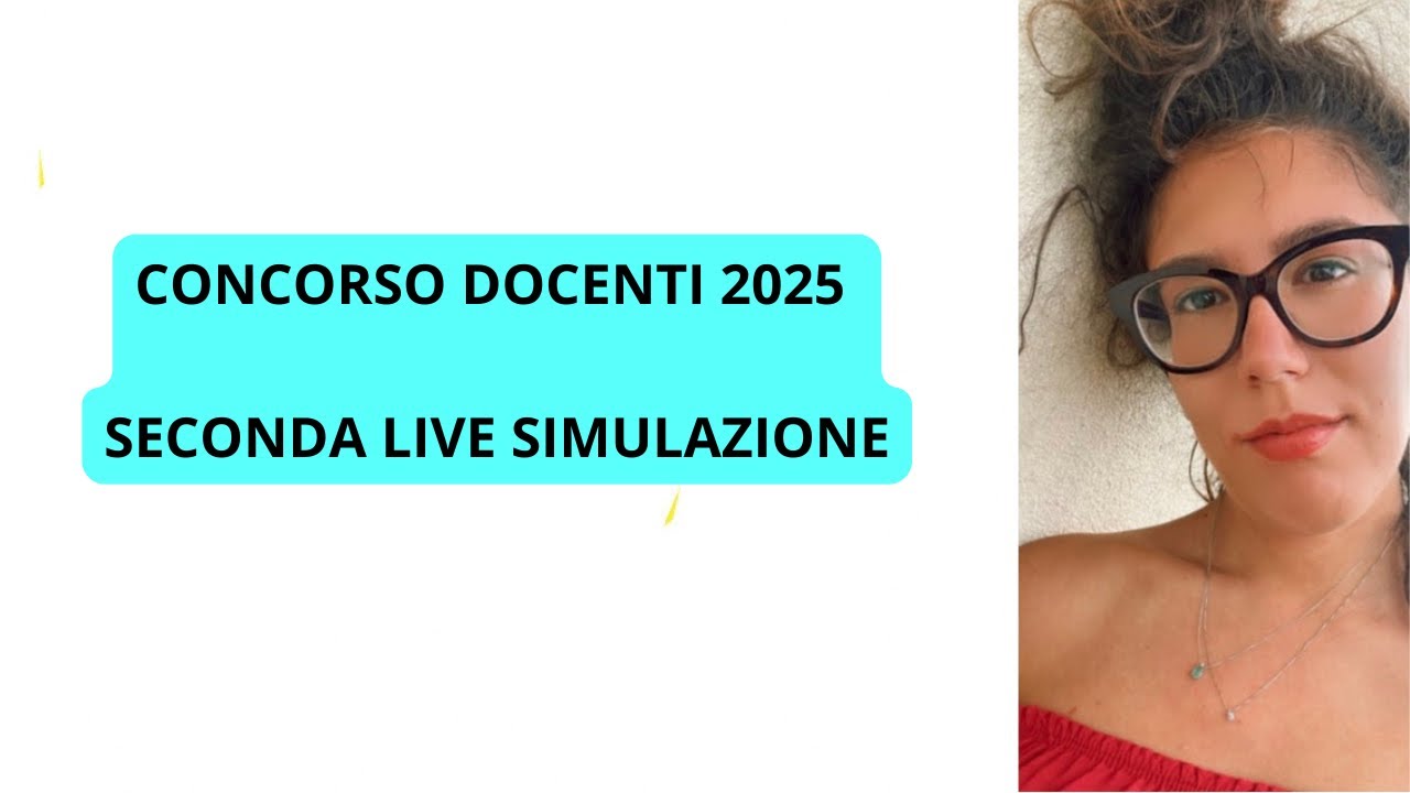 SECONDA live simulazione concorso nrr2