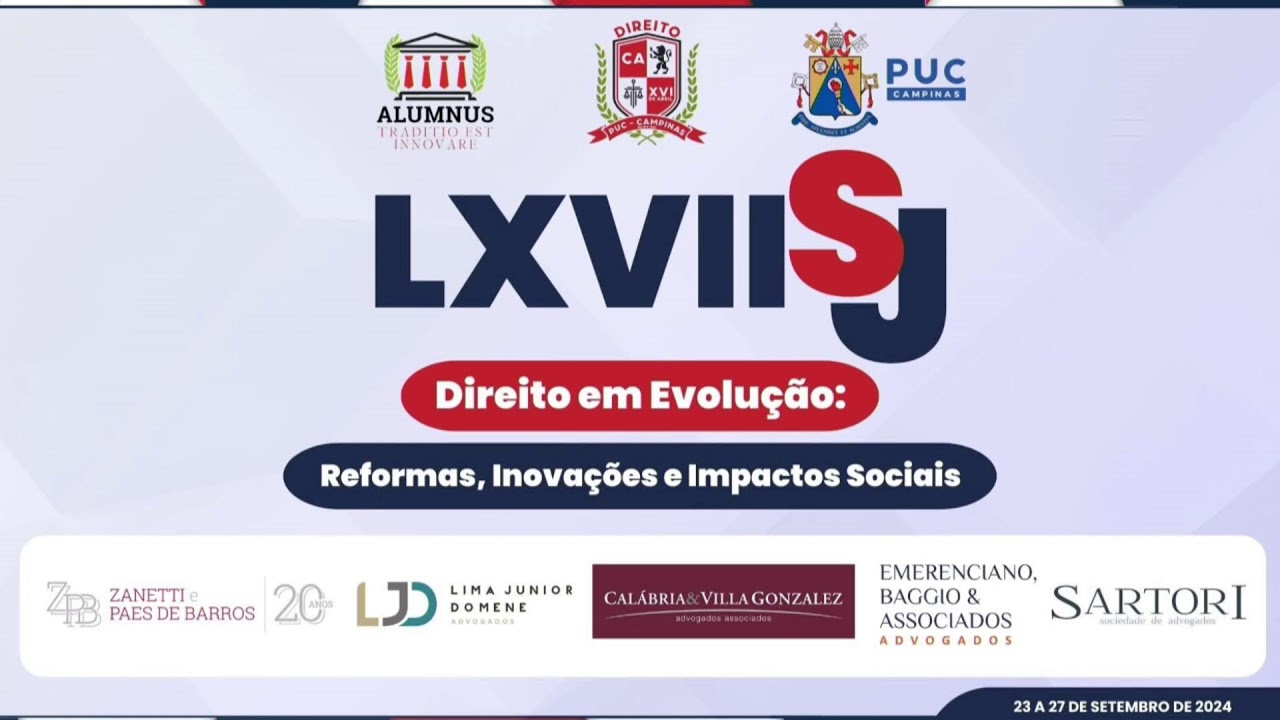 26/09/24 - manhã - LXVII Semana Jurídica