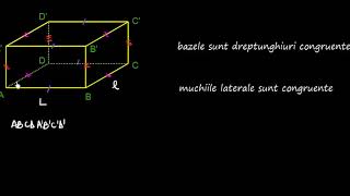 Paralelipipedul dreptunghic (descriere și desfășurare)