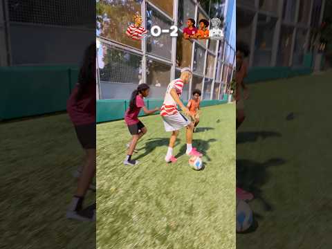 Can I win a 3 VS 1⁉️😳 My hardest challenge #xntonio #shorts #football #soccer #challenge