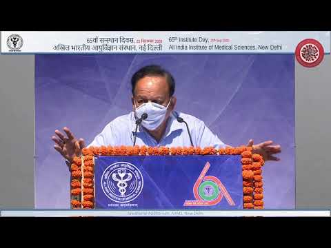 DR HARSH VARDHAN SPEECH