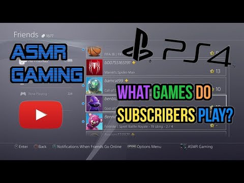 ASMR Gaming | Let's Explore Subscribers' Game Collections On My PS4 Friends List ★Whispering☆