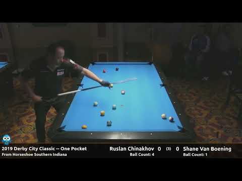 Shane Van Boening vs Ruslan Chinakhov - One Pocket - 2019 Derby City Classic