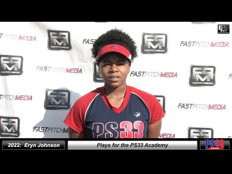 2022 Eryn Johnson 3.6 GPA Shortstop Softball Skills Video - PS33 Academy Softball