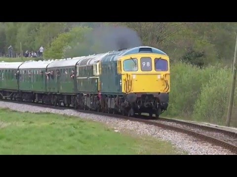 Swanage Diesel Gala with the Class 33's, D6515/33111/33201 on the 6th,7th, 8th May 2016