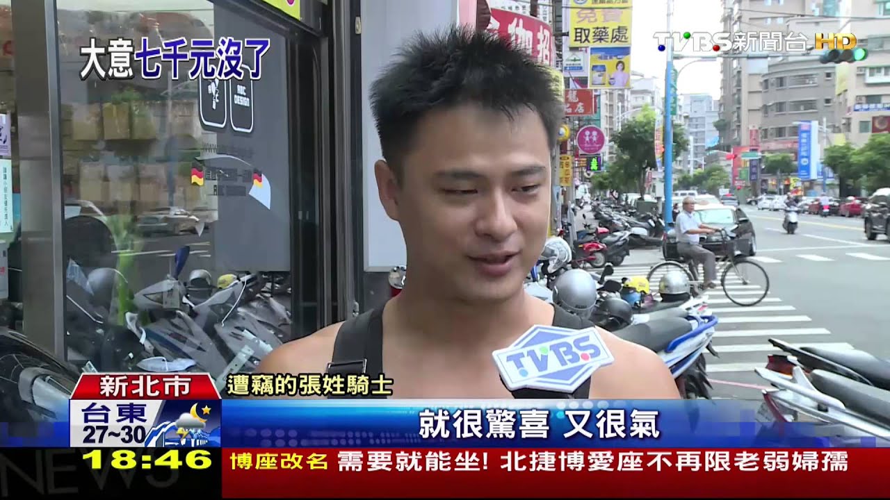 安全帽藏玄機！騎士臨停錢遭竊　賊影全錄
