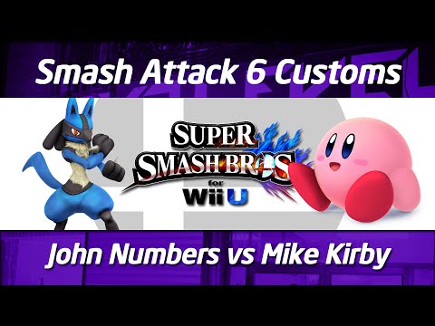 Smash Attack 6 - SSB4 Customs 1v1 - Losers Final - John Numbers vs Mike Kirby