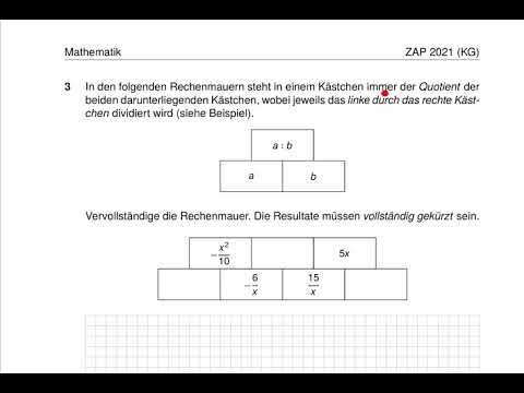 Zentrale Aufnahmeprüfung 2021 (Zürich, Kurzgymnasium) Mathematik Aufgabe 3