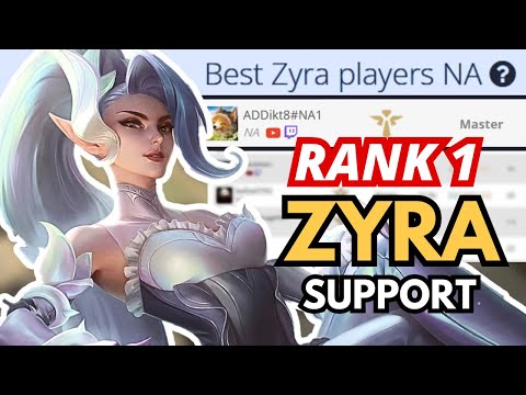 How I Became the (almost) RANK 1 ZYRA SUPPORT in NA | League of Legends Highlights