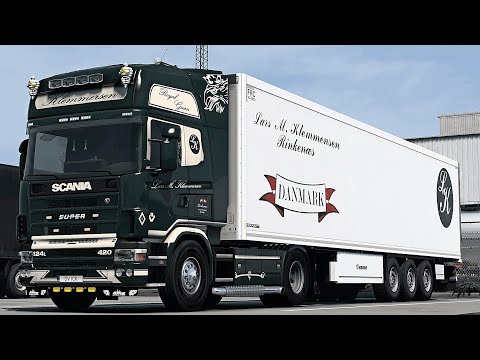 ETS2 1.41 Promods 2.56 Scania 124L Padborg (DK) - Rønne (DK)