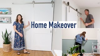 Home Makeover New Barn Door Transformation