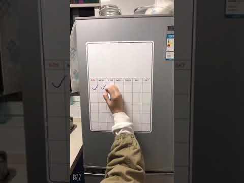 A02-可擦寫磁力日曆計劃表 冰箱貼留言板(影片必看)