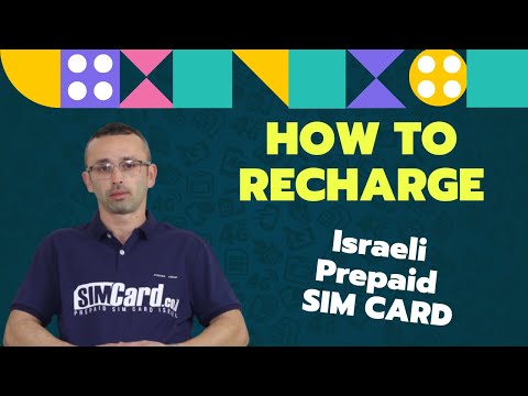How to Recharge Israeli Prepaid SIM Card Online