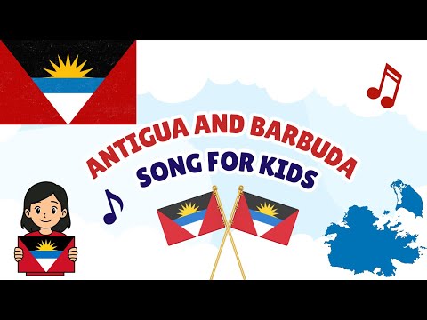 Antigua and Barbuda Song for Kids 🌴 | Learn About Antigua and Barbuda | Caribbean Geography Song
