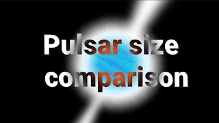 Pulsar Size Comparison