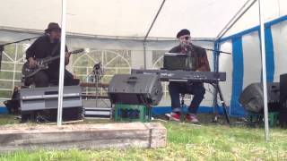 Reidar Larsen & co, på MC treff. Tronåsen.