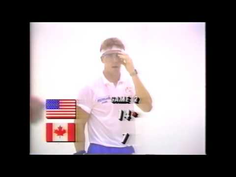 1991 International Cup World Challenge Mens Singles Greenfeld CAN vs Hawkes USA