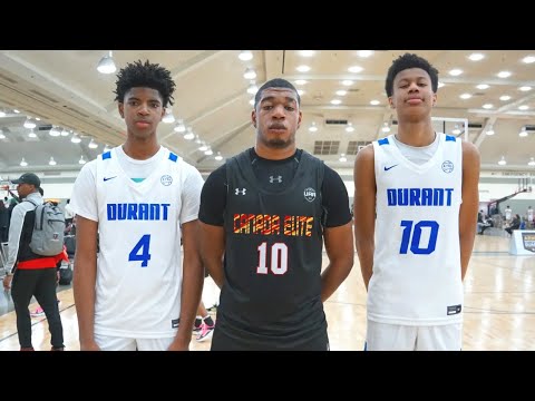 TEAM DURANT EYBL 15U vs CANADA ELITE UAA featuring BABA OLADOTUN (6' 9" GUARD) 4/21/24