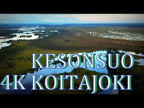 Kesonsuo & Koitajoki from air, Ilomantsi 4K Finland drone video