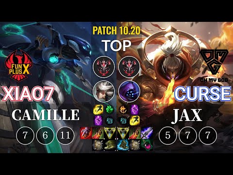 FPB xiao7 Camille vs OMG Curse Jax Top - KR Patch 10.20