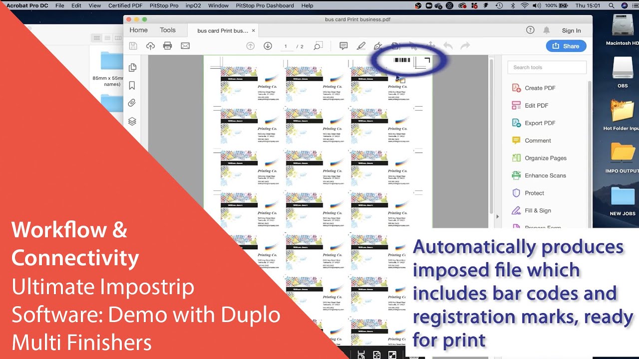 Ultimate Impostrip Software: Demo with Duplo Multi Finishers