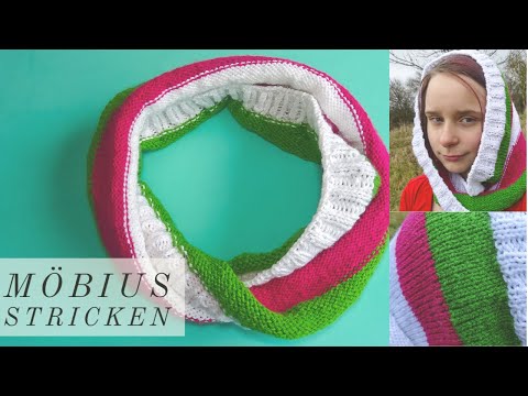 Möbius stricken / super leichter TV Möbius / Strickt sich fast von allein / Maschenschäfchen