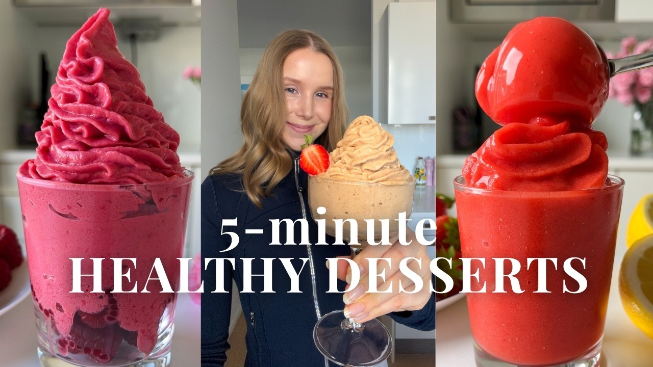 5-minute Healthy Dessert Recipes: Sorbet, Frozen Yogurt & Nice Cream