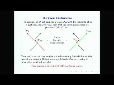 Gerardus 't Hooft - Unitarity in the quantum black hole