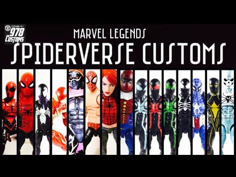 CUSTOM Spiderverse Marvel Legends spider-man action figures
