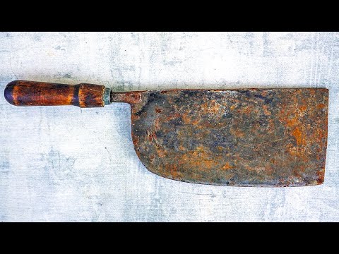 Antique Cleaver Restoration - It Turned Very Sharp