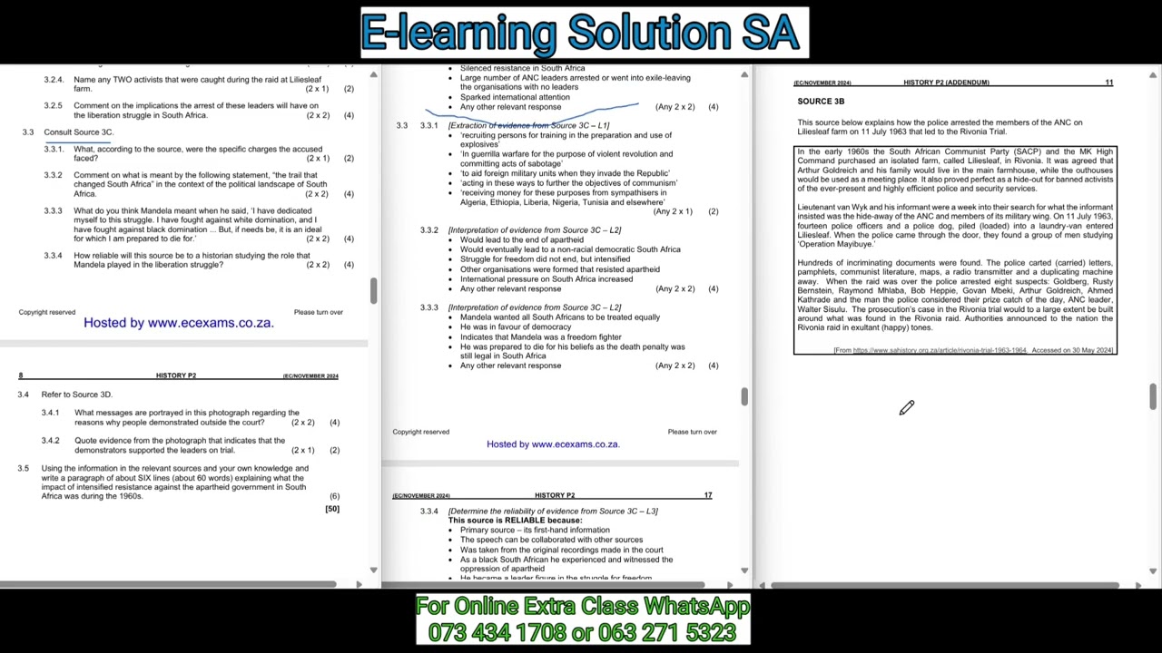 Grade 11 History Term 4 | Final Exam Paper 2 of 2025