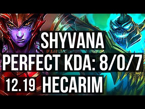SHYVANA vs HECARIM (JNG) | 8/0/7, Legendary, 900K mastery | EUW Master | 12.19
