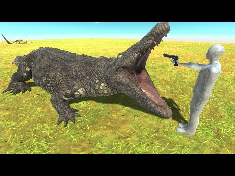 FPS avatar with 3 WEAPON vs REPTILES - Animal Revolt Battle Simulator ARBS