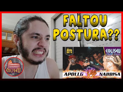 (FICOU TENSO 🔥🔥) NABRISA X APOLLO (SP) - BATALHA DO COLISEU - TRAPFUNK | REACT BAUEB