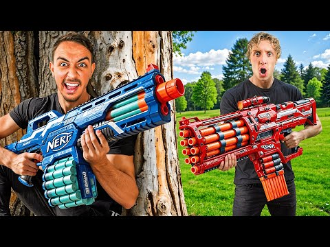 Bataille de Nerf Dans Une ÉNORME VILLA !