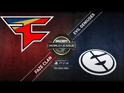 FaZe Clan vs Evil Geniuses | CWL Pro League | Division B | Stage 1